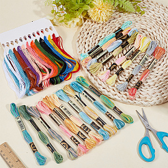 30 Skeins 2 Styles Polyester Embroidery Floss&nbsp;OCOR-CY0003-08