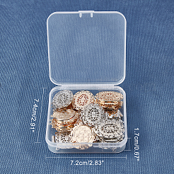 Brass Box Clasps&nbsp;KK-FH0001-37