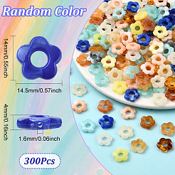 300Pcs Gradient Color Transparent Acrylic Beads&nbsp;OACR-SP0001-87