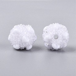 Opaque Acrylic & Transparent Resin Rhinestone Beads&nbsp;SACR-Q005-02A-07