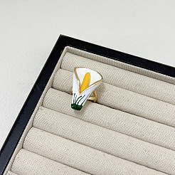 Alloy Enamel Cuff Open Rings for Women&nbsp;WG1B8A2-01
