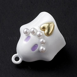 Halloween Spray Painted Alloy Pendants&nbsp;PALLOY-R139-02B-01