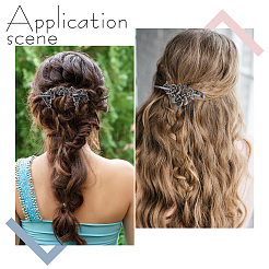 9Pcs 9 Styles Retro Alloy Hair Sticks&nbsp;OHAR-GA0001-14