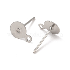 Tarnish Resistant 304 Stainless Steel Stud Earring Findings&nbsp;STAS-E025-1