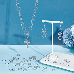 304 Stainless Steel Open Jump Rings&nbsp;STAS-UN0055-28C-P