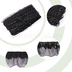 Chinlon Pleated Lace Trim&nbsp;EW-WH0013-28B