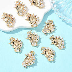 SHEGRACE Brass Cubic Zirconia Pendants&nbsp;XGRQ3K329-567G