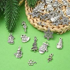 50Pcs 10 Style Tibetan Style Alloy Pendants&nbsp;TIBEP-YW0001-63