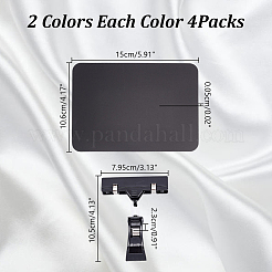 8 Bags 2 Colors PVC Shelf Label Holders&nbsp;ODIS-PH0001-88
