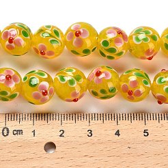 Handmade Lampwork Bumpy Beads Strands&nbsp;LAMP-A005-01D