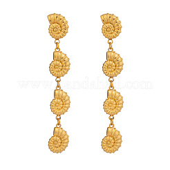 304 Stainless Steel Conch Tassel Stud Earrings&nbsp;TZ8504