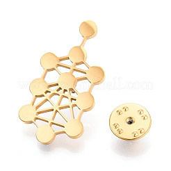 304 Stainless Steel Lapel Pin Backs for Clothes&nbsp;STAS-T070-10G