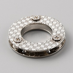 Zinc Alloy Screw-in Grommet Eyelet Findings&nbsp;FIND-WH0156-42B-P