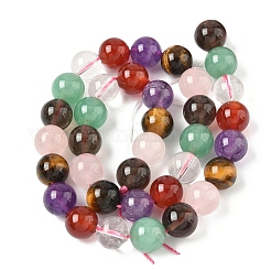 Natural Mixed Gemstone Beads Strands&nbsp;G-P574-A02-10mm