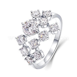 Brass Rhinestone Finger Rings&nbsp;FS-WG6CCA3-03