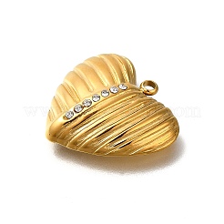 Ion Plating(IP) 304 Stainless Steel Rhinestone Pendants&nbsp;STAS-A104-09G-04