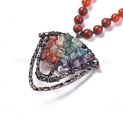 Yoga Chakra Jewelry&nbsp;NJEW-L163-A10
