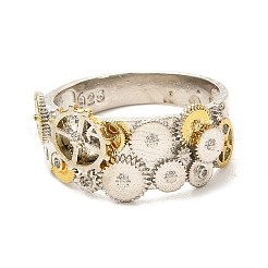 Geometry with Gear Finger Ring for Men Women&nbsp;LS-RJEW-O047-04ASG