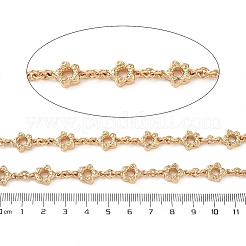 Alloy Flower Link Chains&nbsp;LCHA-L002-03G