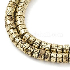 Electroplated Synthetic Non-Magnetic Hematite Beads Strands&nbsp;G-U003-16A