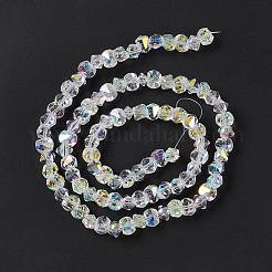 Transparent Electroplate Glass Beads Strands&nbsp;EGLA-L043-AB01