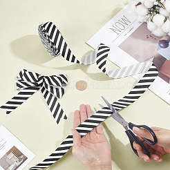 20Yards Polyester Stripe Pattern Ribbon&nbsp;OCOR-PH0036-33B