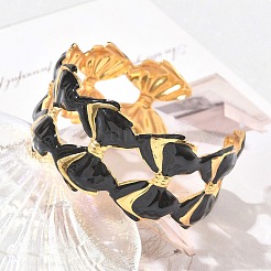 304 Stainless Steel Enamel Cuff Bangles for Women&nbsp;SA-CBAFD7D-04G