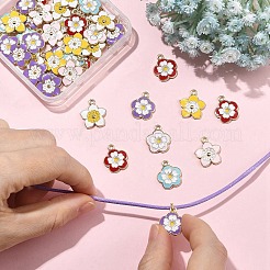 48Pcs 8 Styles Alloy and Enamel Pendants&nbsp;ENAM-YW0008-19