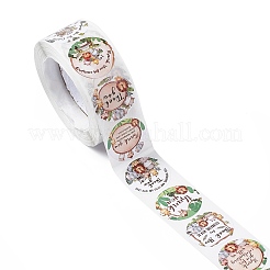 8 Patterns Paper Thank You Gift Sticker Rolls&nbsp;X-STIC-E001-20