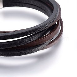 Leather Cord Multi-strand Bracelets&nbsp;BJEW-G603-39P