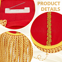 Polyester Tassel Epaulettes&nbsp;AJEW-WH0481-519C-02