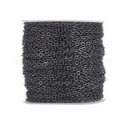 Brass Flat Oval Cable Chains&nbsp;CHC025Y-B