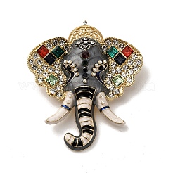 Enamel Rhinestone Brooch&nbsp;JEWB-K027-06G