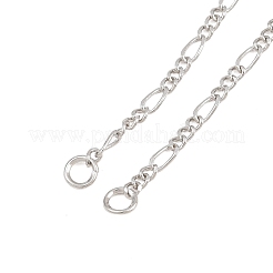 Brass Figaro Chain Bracelet Making&nbsp;KK-CBADBBF-06P
