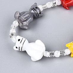Handmade Lampwork Beads Strands&nbsp;LAMP-N028-16