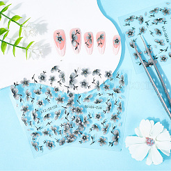3Pcs Flower ABS Plastic Self Adhesive Nail Art Stickers&nbsp;MRMJ-SP0001-23