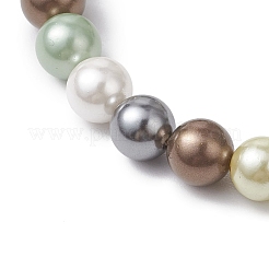 Shell Pearl Beads Stretch Bracelets For Women&nbsp;BJEW-JB11340