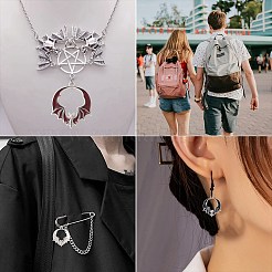 35Pcs 7 Styles Alloy Pendants&nbsp;PALLOY-CJ0002-46