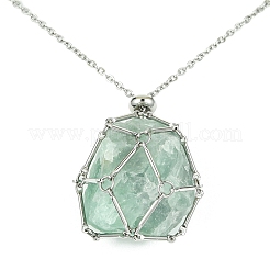 304 Stainless Steel Macrame Pouch Braided Gemstone Holder&nbsp;SA-CJ67C5-P
