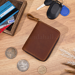 Rectangle Leather Credit Card Wallets for Women Men&nbsp;AJEW-WH20001-31A