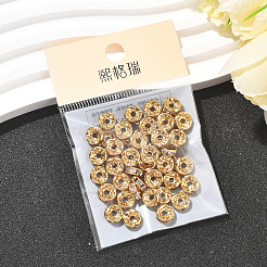 SHEGRACE Brass Micro Pave Clear Cubic Zirconia Spacer Beads&nbsp;XGRQ1U993-363G