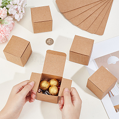 Folding Square Kraft Paper Mailer Boxes&nbsp;CBOX-WH0005-04