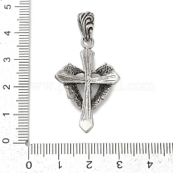 316 Surgical Stainless Steel Micro Pave Cubic Zirconia  Pendants&nbsp;STAS-D304-18AS