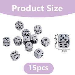 15Pcs 304 Stainless Steel Beads&nbsp;STAS-DC0017-56
