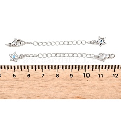 Brass Curb Chain Extender&nbsp;KK-P354-11P
