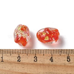 Handmade Foil Lampwork Beads Strands&nbsp;FOIL-Z001-06C