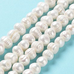 Natural Cultured Freshwater Pearl Beads Strands&nbsp;PEAR-E019-06