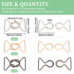 6Pcs 3 Colors Alloy Belt Buckles&nbsp;FIND-BC0004-72