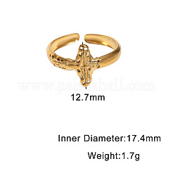 304 Stainless Steel Open Cuff Rings&nbsp;WGB3CCF-02