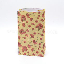 Floral Pattern Paper Bags&nbsp;LS-CARB-WH0009-11D
